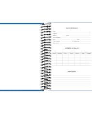 Caderno 14 espiral capa dura 96fls Brief Case azul Spiral 2