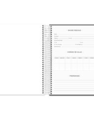 Caderno universitário capa dura 10×1 160 folhas Lumi Azul Claro Spiral 2
