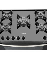 Fogão Atlas 5 Bocas Agile Glass com Vidro Temperado – Preto 2