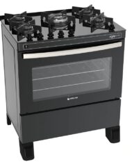 Fogão Atlas 5 Bocas Agile Glass com Vidro Temperado – Preto 3