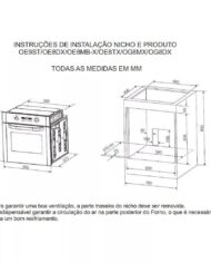 Forno Elétrico de Embutir Electrolux Inox – 80L – 220V 3