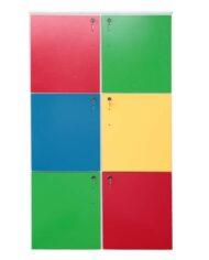 Armário Escolar Carlu 6 Portas Colorido 2